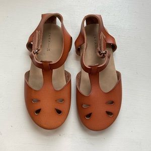 Toddler girl brown dress sandals